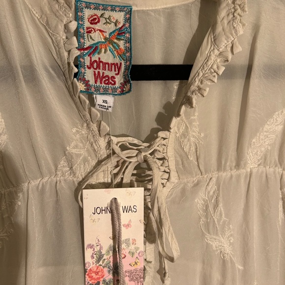 Johnny Was Feather Lara Top XS - Picture 4 of 9